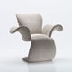 sillón de diseño original / de cuero / de tejido / contract