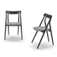 silla contemporánea / de interior / de tejido / de madera