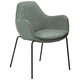 silla contemporánea / de interior / de tejido / con base de acero