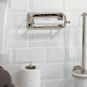 portarrollos de pared / de metal cromado / de cerámica / para el sector profesional