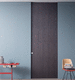 puerta de interior / de madera / empotrada / contemporánea