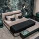 cama de matrimonio / moderna / tapizada / de melamina