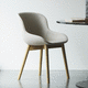 silla contemporánea / de interior / de polipropileno / con base de roble
