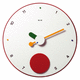 reloj contemporáneo / de pared / analógico / para oficina