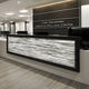 mostrador de recepción modular / de resina / con luz