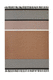 alfombra contemporánea / de rayas / de fibras de papel / rectangular