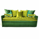 sofá cama / contemporáneo / de tejido / verde