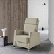 sillón relax contemporáneo / de tejido / de pino / con reposapiés