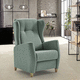 sillón relax contemporáneo / de tejido / de pino / con reposapiés
