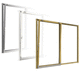 sistema corredero de aluminio / de puerta / con guía oculta / con amortiguador