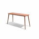 mesa alta contemporánea / de teca / con base de teca / rectangular