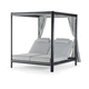 diván contemporáneo / de tejido / de aluminio / con base de aluminio