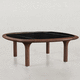 mesa de centro contemporánea / de chapa de madera / de contrachapado / de madera aceitada