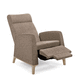 sillón relax contemporáneo / de tejido / de haya / de nogal