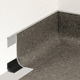 perfil de PVC / de borde / rectangular / para muro