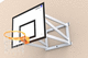 canasta de baloncesto con pie de interior / de pared / de aluminio / de entrenamiento