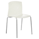 silla contemporánea / de interior / de polipropileno / con base de acero