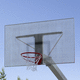 tablero de baloncesto de acero galvanizado / rectangular / plateado / de exterior