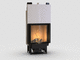 chimenea de leña / encastrable / de pie / Cara única