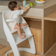 trona extensible / de haya / de madera lacada / de nogal