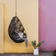 silla suspendida contemporánea / de exterior / de fibras sintéticas / para uso residencial