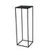 mesita pedestal contemporánea / de acero / con base de acero / cuadrada