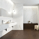 placa de piedra de gres porcelánico / para cuarto de baño / de revestimiento / aspecto mármol