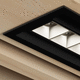 foco montado en superficie / LED / rectangular / profesional