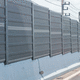 muro antirruido con paneles modulares / de acero galvanizado / de lana de roca / para carretera