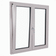 ventana de vidrio / de PVC / abatible / fija