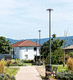 farola de aluminio fundido / urbana / de jardín / contemporánea