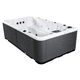 spa sobre suelo / rectangular / para 9 personas / de fibra acrílica