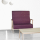 sofá contemporáneo / de tejido / con reposabrazos / con respaldo alto