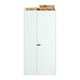 armario contemporáneo / de madera / con puertas batientes / blanco