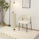 silla de comedor contemporánea / de interior / de tejido / con base metálica