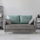 sofá cama / contemporáneo / de tejido / gris