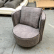 sillón contemporáneo / de tejido / de haya / con cojín amovible