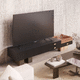 mueble de televisión contemporáneo / con cajones / con espacio de almacenamiento / de chapa de madera