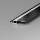 rodapié gris / de aluminio / rectangular / luminoso