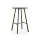 mesa alta contemporánea / de aluminio / con base de aluminio / redonda
