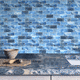 mosaico de vidrio / brillante / de interior / de baño
