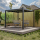 pérgola autoportante / adosada / de aluminio extruido / con láminas móviles