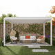 pérgola adosada / autoportante / de aluminio extruido / con láminas móviles