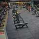 pavimento deportivo de interior / de exterior / de caucho / para actividad deportiva