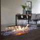 chimenea de bioetanol / encastrable / en isla / sin conducto