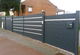 valla de láminas / residencial / de aluminio termolacado / recta