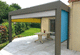 estor enrollable / para pérgola / para terraza / de tela