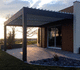 pérgola autoportante / adosada / suspendida / de aluminio
