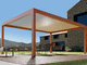 pérgola autoportante / de aluminio / de acero inoxidable / con láminas móviles