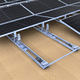 estructura de soporte para cubierta plana / para techo plano / con orientación este oeste / para módulo fotovoltaico